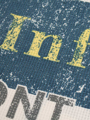 Waffle Knit Graphic Print Crewneck Sweatshirt