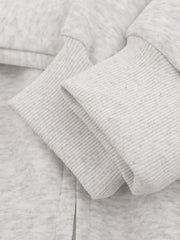 Street Hip-Hop Rhinestone Cropped Hooded Sweatshirt