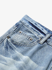 Denim Ripped Washed Distressed Jeans