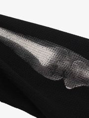 Skeleton Graphic Waffle Sweatshirt – Spooky Halloween Vibes