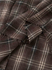 Cotton Street Distressed Plaid Faux Two-Piece Shirt