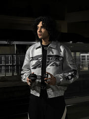 Faux Leather Vintage Street Black Air Jacket - 1821