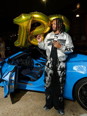 Faux Leather Vintage Street Black Air Jacket - 1821