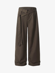 Pleated Belted Machete Track Pants