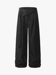 Pleated Belted Machete Track Pants