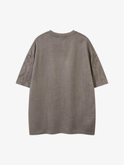 Thorn Embroidery Suede T-Shirt