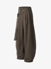 Pleated Belted Machete Track Pants