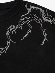 Thorn Embroidery Suede T-Shirt