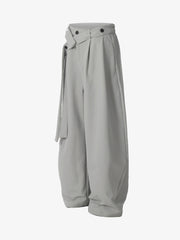 Pleated Belted Machete Track Pants