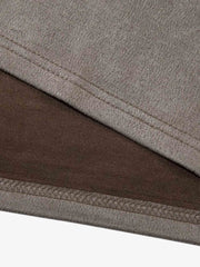 Thorn Embroidery Suede T-Shirt