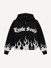 Angel Bandit Flame Hooded Comfortable Sweatshirt