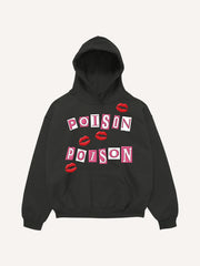 Embroidered print trendy sweatshirt