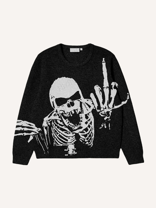 Hand of Contempt Skeleton Knit Sweater
