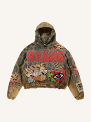 Y2K Cute Bunny Patch Washed Sweatshirt