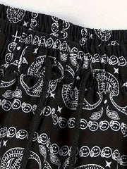 Paisley All Over Print Drawstring Waist Shorts