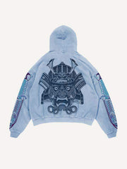 Kapuzenpullover mit Ghost General&Dagger-Print und schrägen Taschen