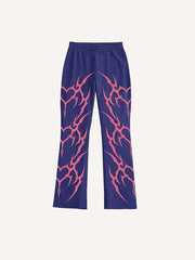 Graphic Print Elastic Waist Pants