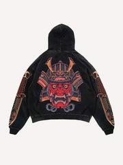 Kapuzenpullover mit Ghost General&Dagger-Print und schrägen Taschen