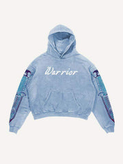 Kapuzenpullover mit Ghost General&Dagger-Print und schrägen Taschen