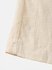 Solid Color Patch Pocket Drawstring Waist Two-Piece Set