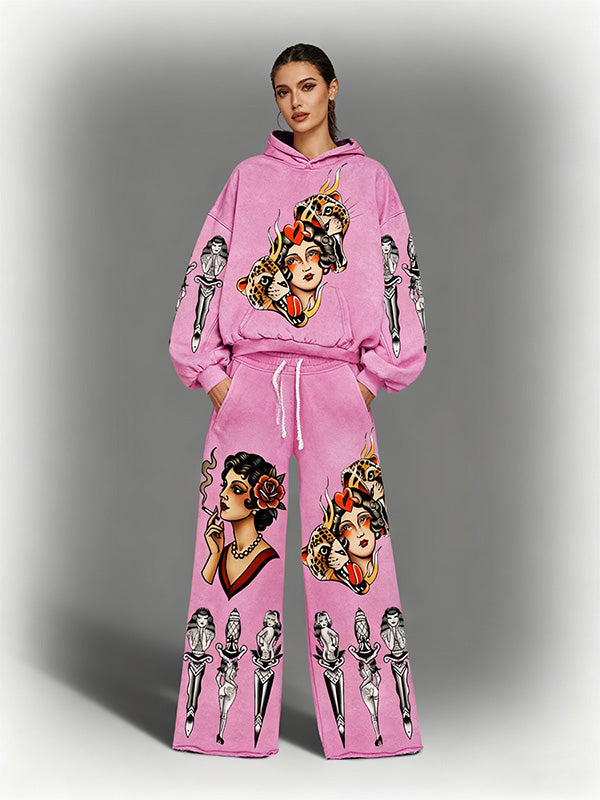 Leopard and Beauty Fire Sweatshirt