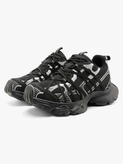 Breathable Mesh Lace-up Dirty Chunky Sneakers