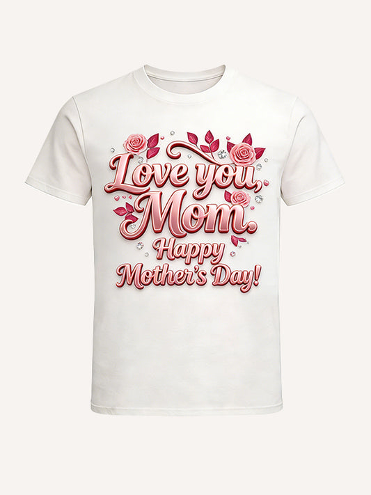 Happy Mother's Day, Charming Like Flowers Short Sleeve