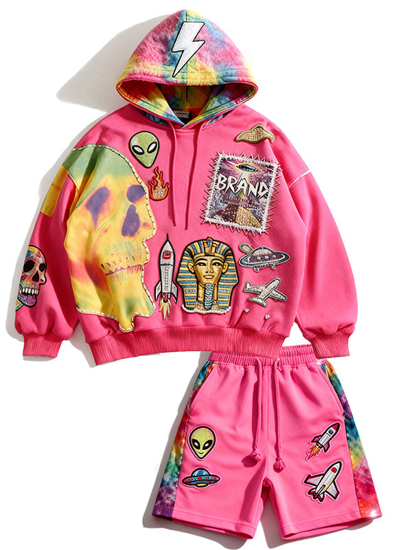 Were the pyramids built by aliens Loose hooded sweatshirt