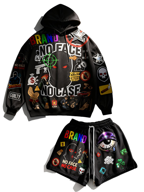 The masked man is not necessarily a superman hooded loose sweatshirt