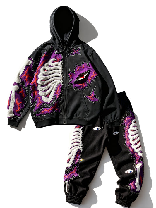 Hand-stitched Dark Eyes Handsome Sweatshirt