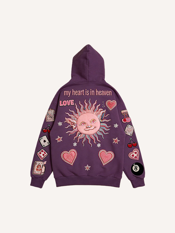 Love-themed printed sweatshirt