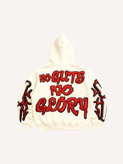 Two-tone skull cool goddess high-definition printed sweatshirt