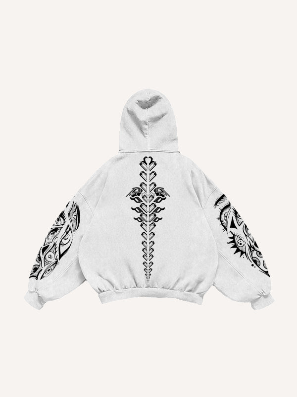Horror Human Skin Eye Totem Sweatshirt