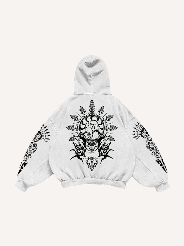 Retro God of Wealth Totem Sweatshirt