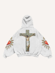 Believe in God and be with me trendy print pattern