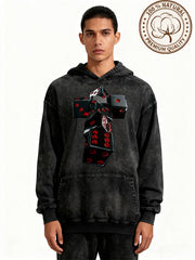 Faith is not a gamble but a testament to order Pure cotton printed sweatshirt