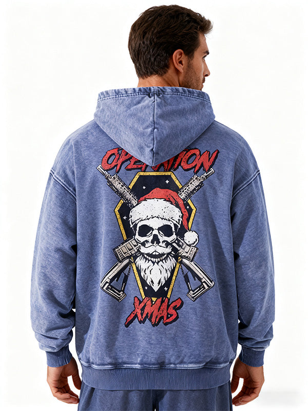 Have a different kind of Christmas with this washed Hoodie