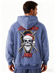 Have a different kind of Christmas with this washed Hoodie