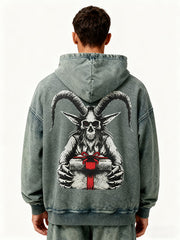 The person giving Christmas gifts isn't necessarily Santa Claus Pure cotton washed Hoodie