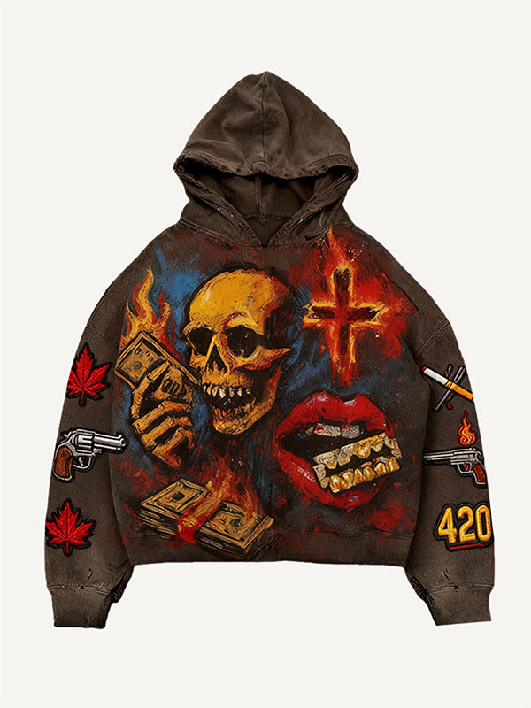 Crazy Rock Disco Stamp Century Hoodie