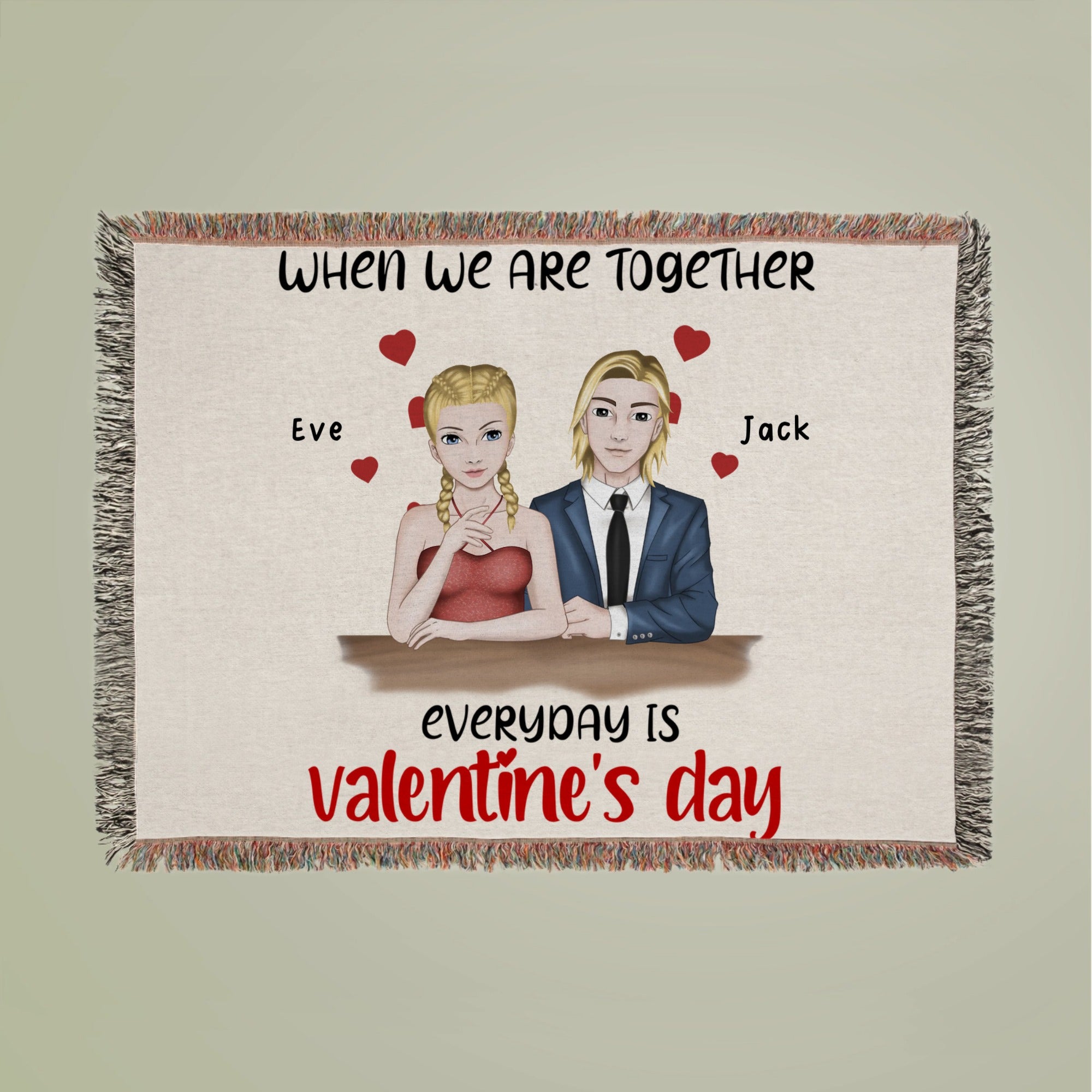 When We Are Togther Woven Blanket