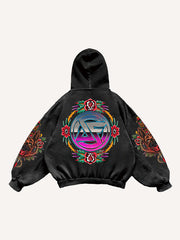 Creative Sexy Retro Girl Bomb Print Sweatshirt