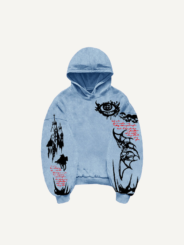 Angel and Devil is Son Hand-painted Trendy Bat Sweatshirt