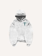 Angel or devil in our thoughts printed sweatshirt