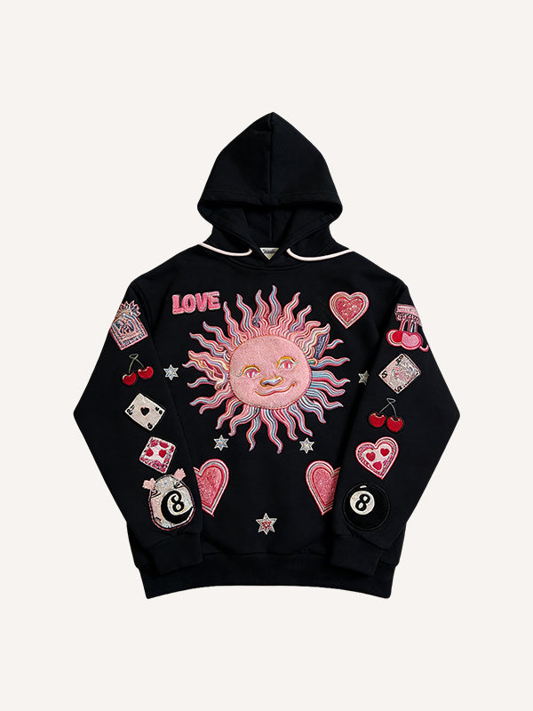Love-themed printed sweatshirt