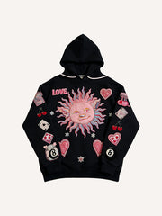Love-themed printed sweatshirt