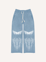 Retro dark style printed double-sided Pants