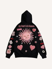 Love-themed printed sweatshirt