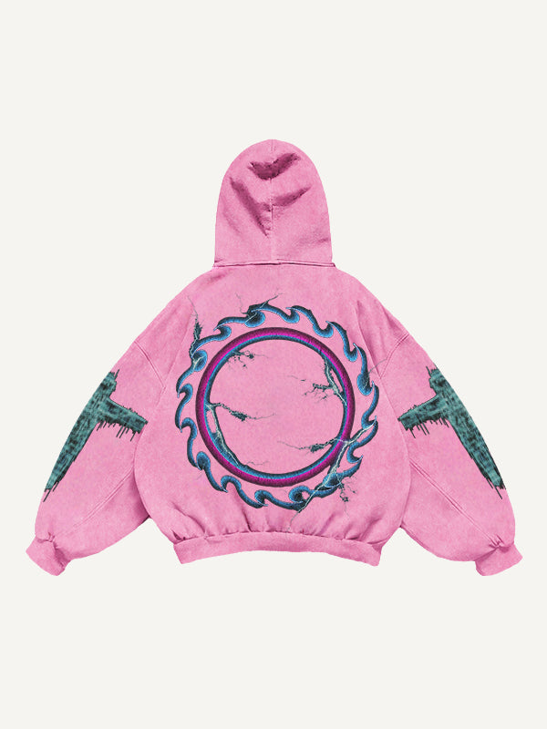 Artist hand-painted horror sweatshirt