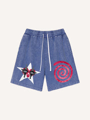 Pure cotton printed shorts no one should be a clown in love